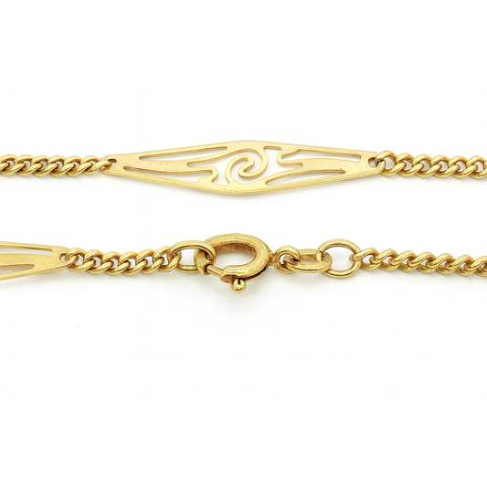 Art Nouveau Butterfly & Lily Necklace