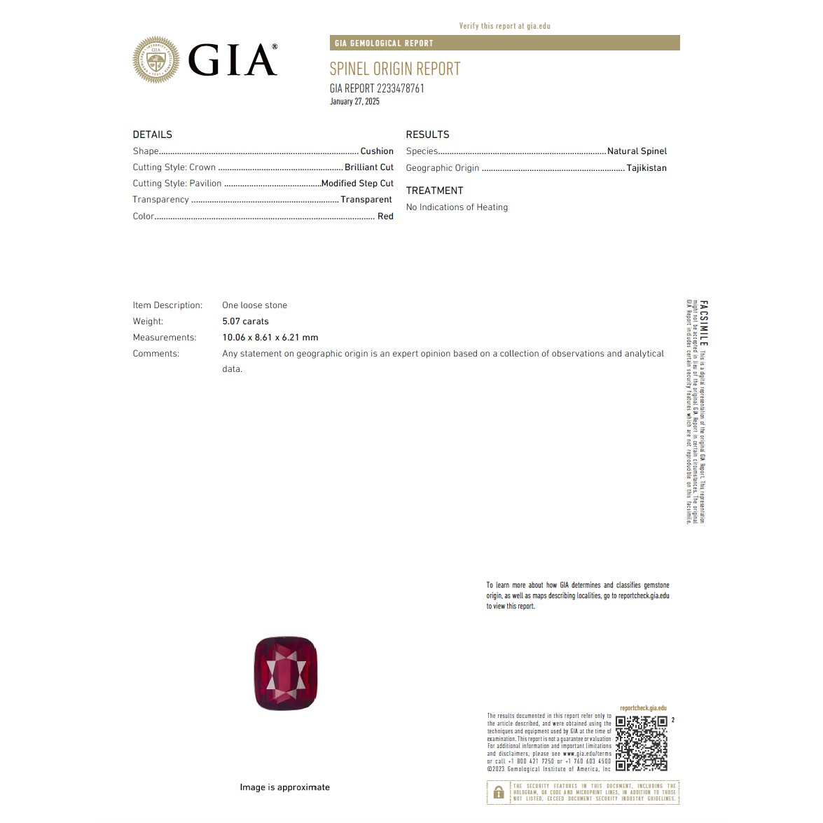 GIA-Certified 5.02 ct Red Spinel Men’s Ring (Size 8) in 18K Rose Gold — Belle Époque Inspired