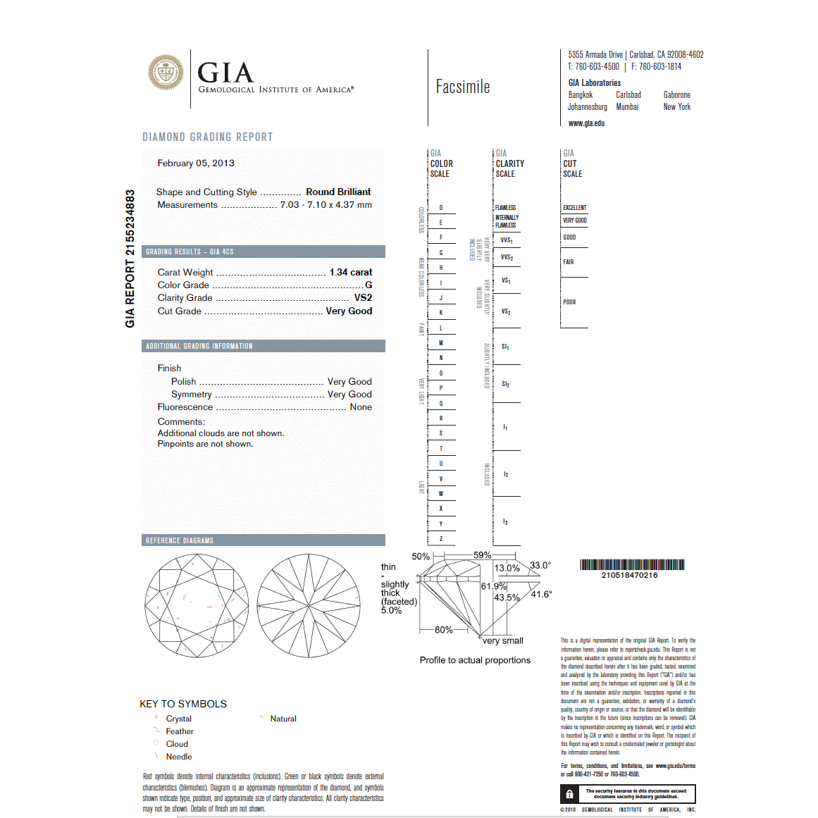 Himmelsblüten-Brosche aus 18K Gelbgold mit GIA-zertifiziertem Diamanten