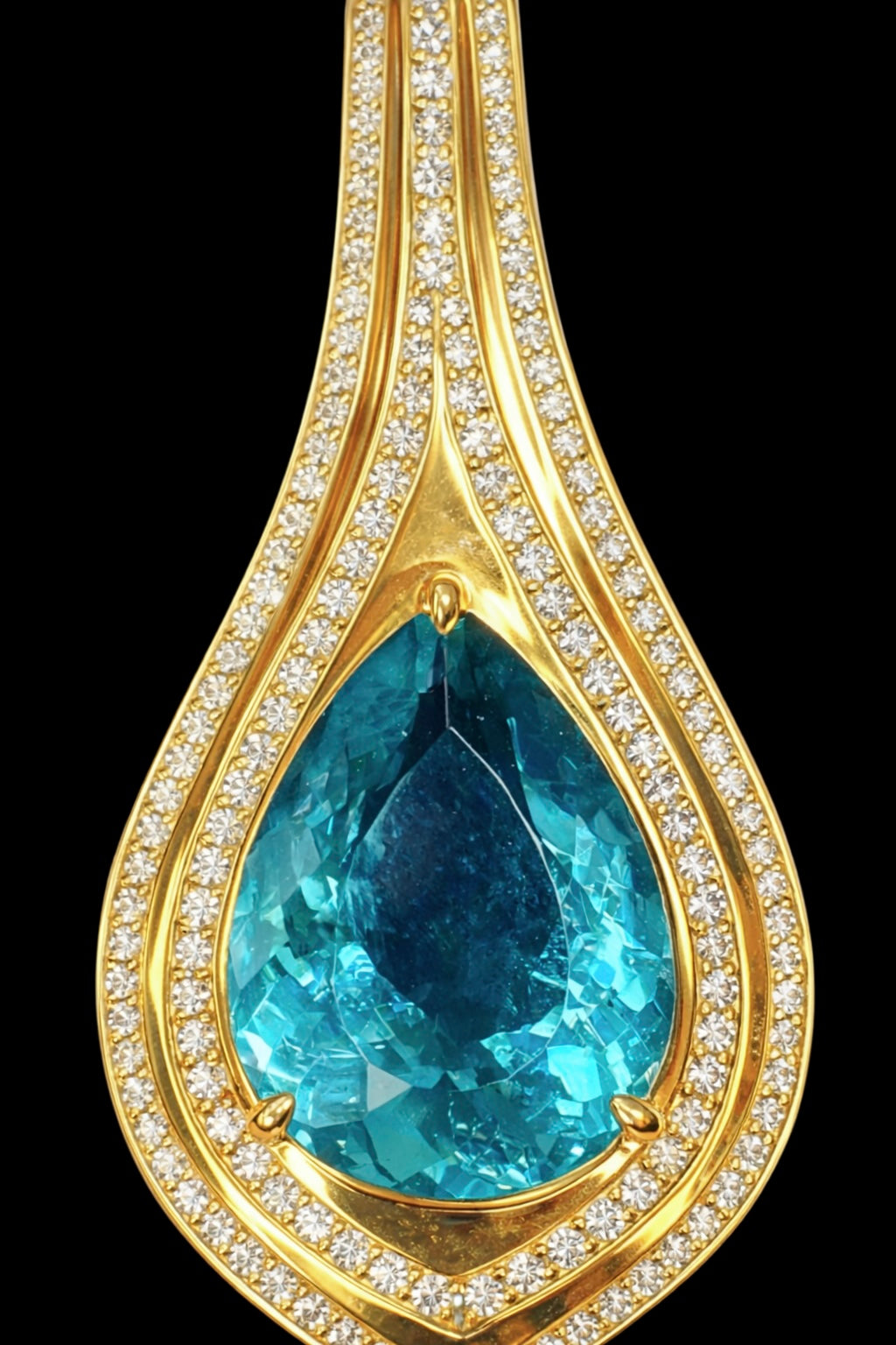 A dramatic Paraíba-colored statement jewel