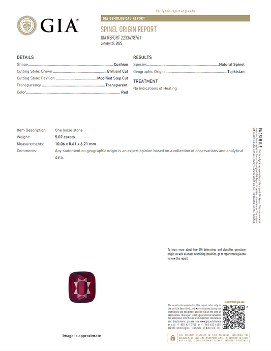 GIA-Certified 5.02 ct Red Spinel Men’s Ring (Size 8) in 18K Rose Gold — Belle Époque Inspired